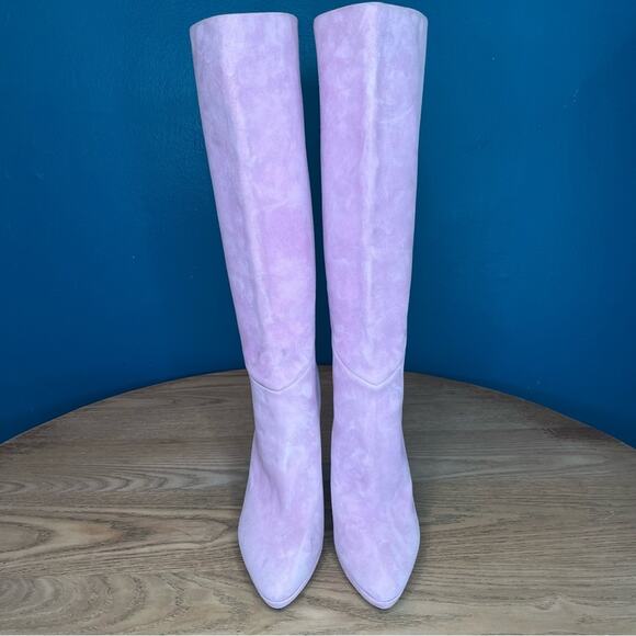 Brandon Maxwell Suede Structural Mirror Heel Knee High Boots Women’s Size 40/10 - Picture 8 of 11